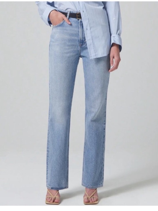 Citizens Of Humanity Denim - Citizens Of Humanity Zurie Jeans Straight Leg Light Wash High Rise Size 27